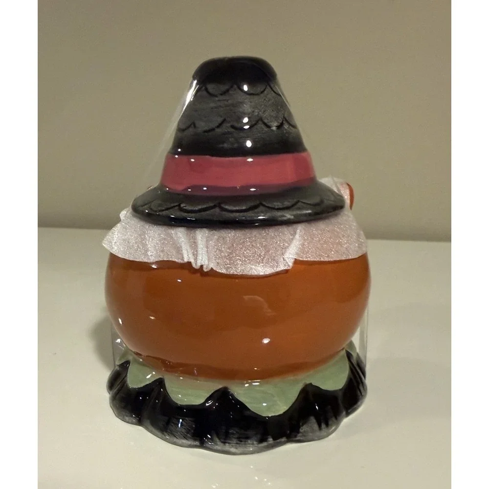 New Johanna Parker Ceramic Fox Thanksgiving Fall Jar Canister 5